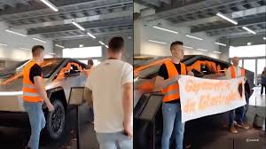 Activists Pour Paint on Tesla Cybertruck in Germany: A Bold Protest